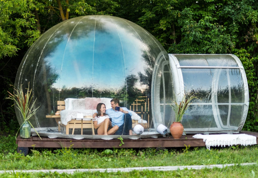 backyard bubble tent